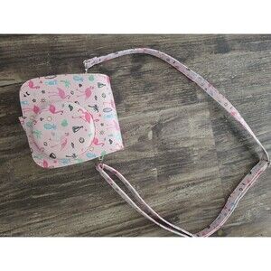 Pink Flamingo Instax Mini Camera Case Bag Shoulder Strap Cute Tropical Print